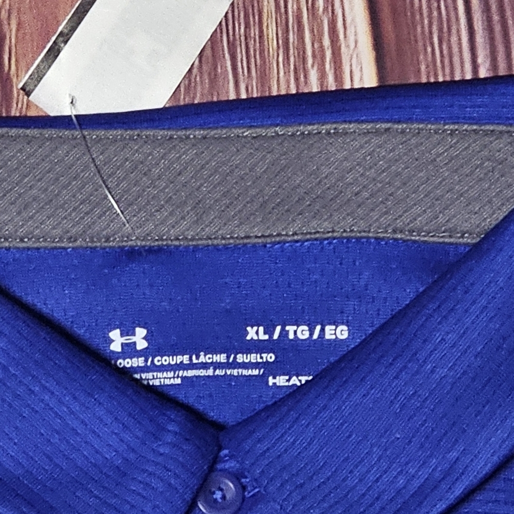 Under Armour Men's Royal Blue Polo - Picture 4 of 4